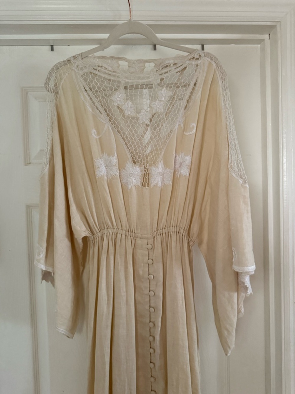 Fillyboo Cream Lace-Embroidered Dress - Picture 2 of 14